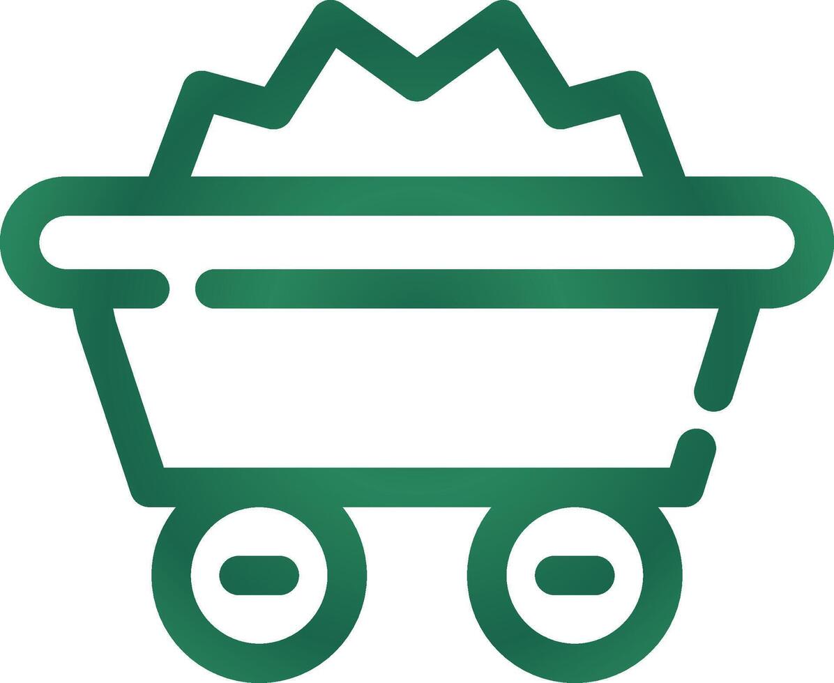 Minenwagen kreatives Icon-Design vektor