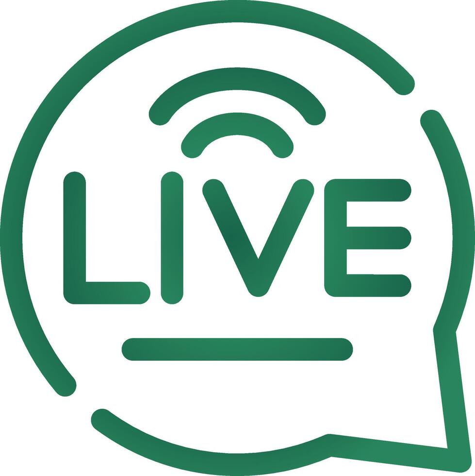 Live-Chat kreatives Icon-Design vektor