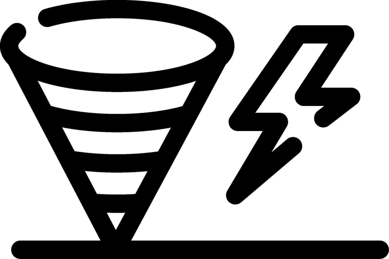 Tornado kreativ Symbol Design vektor