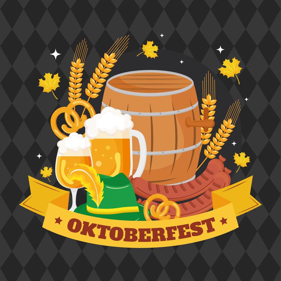 Banner der Oktoberfestfeier vektor