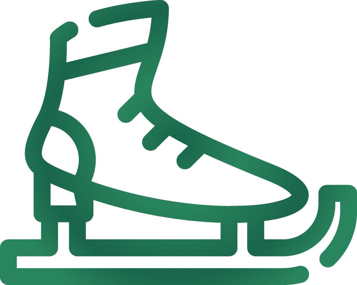 Schlittschuhe kreatives Icon-Design vektor