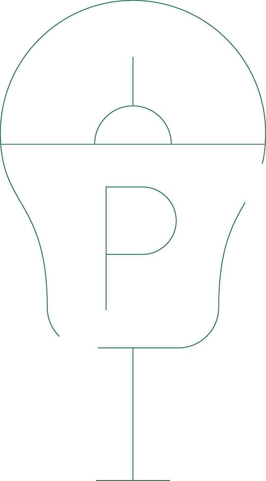 Parkplatz Meter kreativ Symbol Design vektor