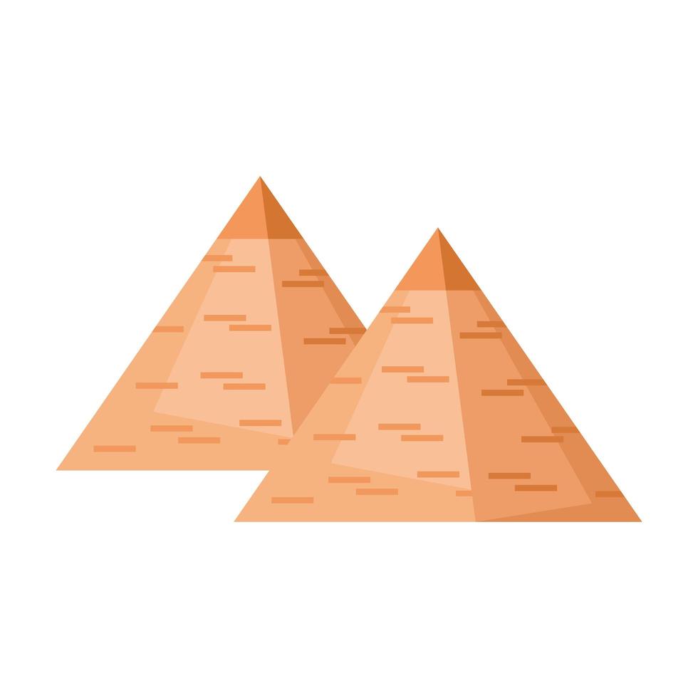 egyptiska pyramider landmärke vektor