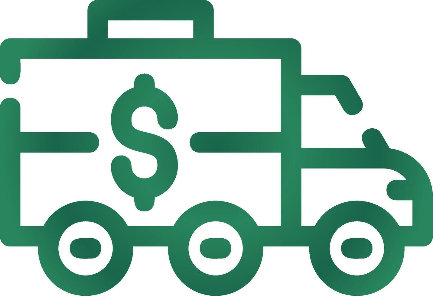 Bankwagen kreatives Icon-Design vektor