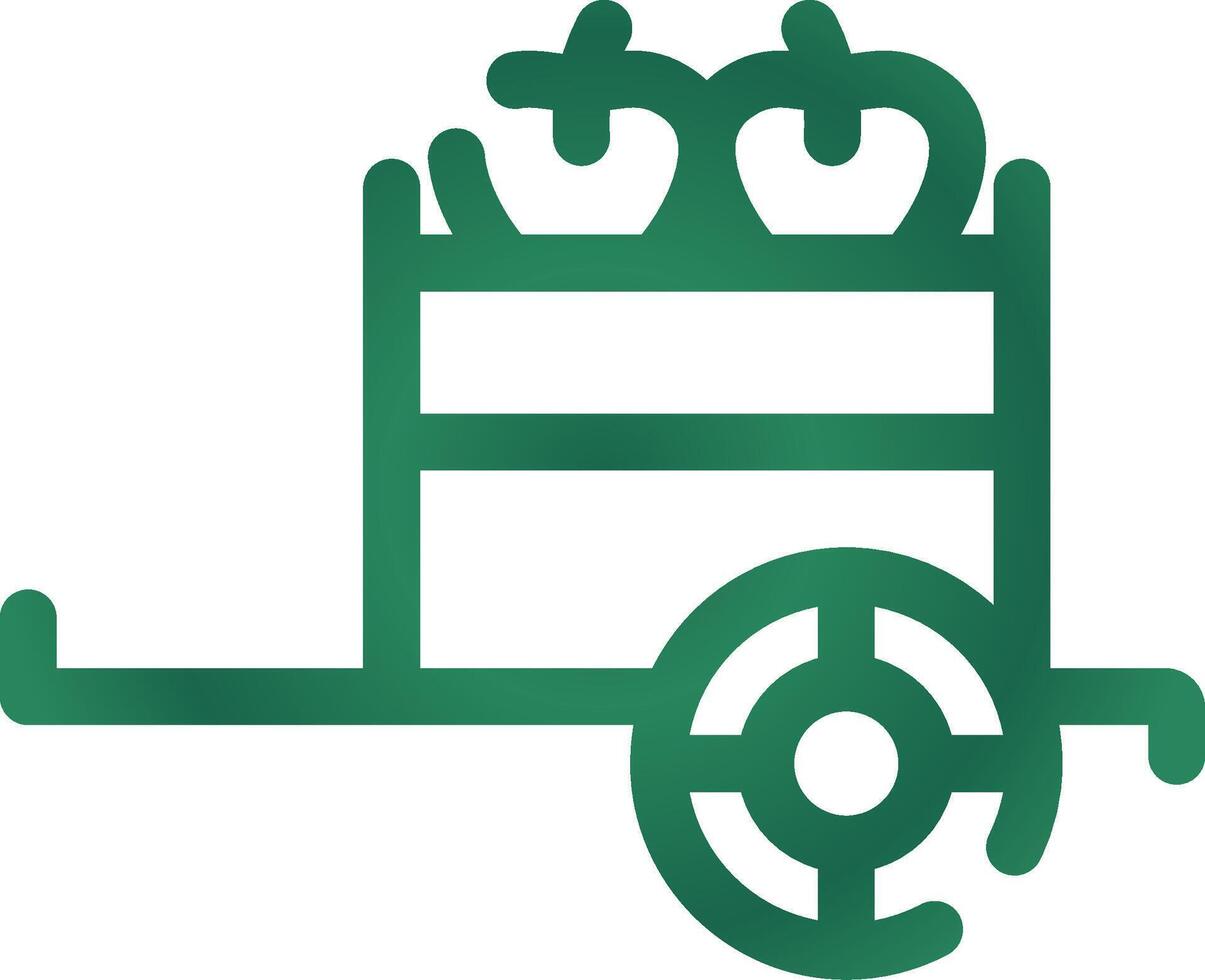 Obst Wagen kreativ Symbol Design vektor