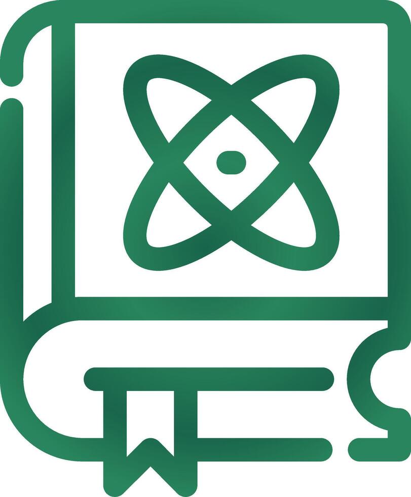 kreatives Icon-Design für Wissenschaftsbücher vektor