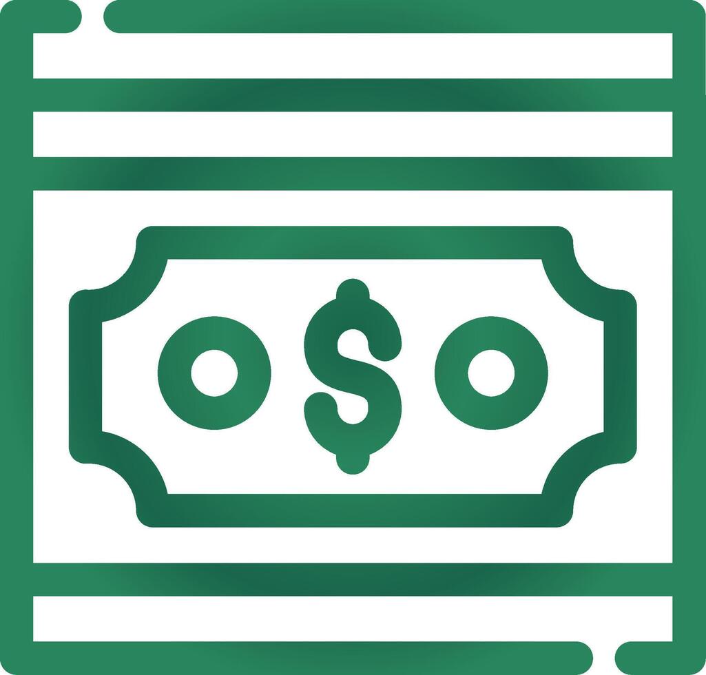 Geld kreatives Icon-Design vektor