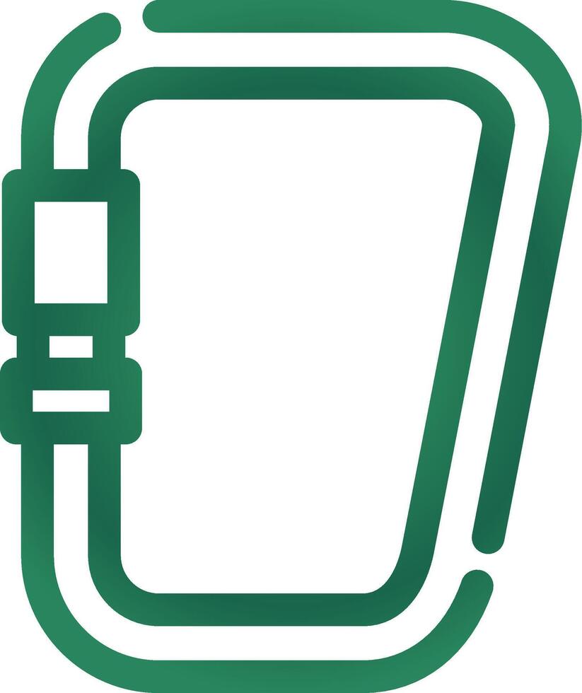 Karabiner kreatives Icon-Design vektor