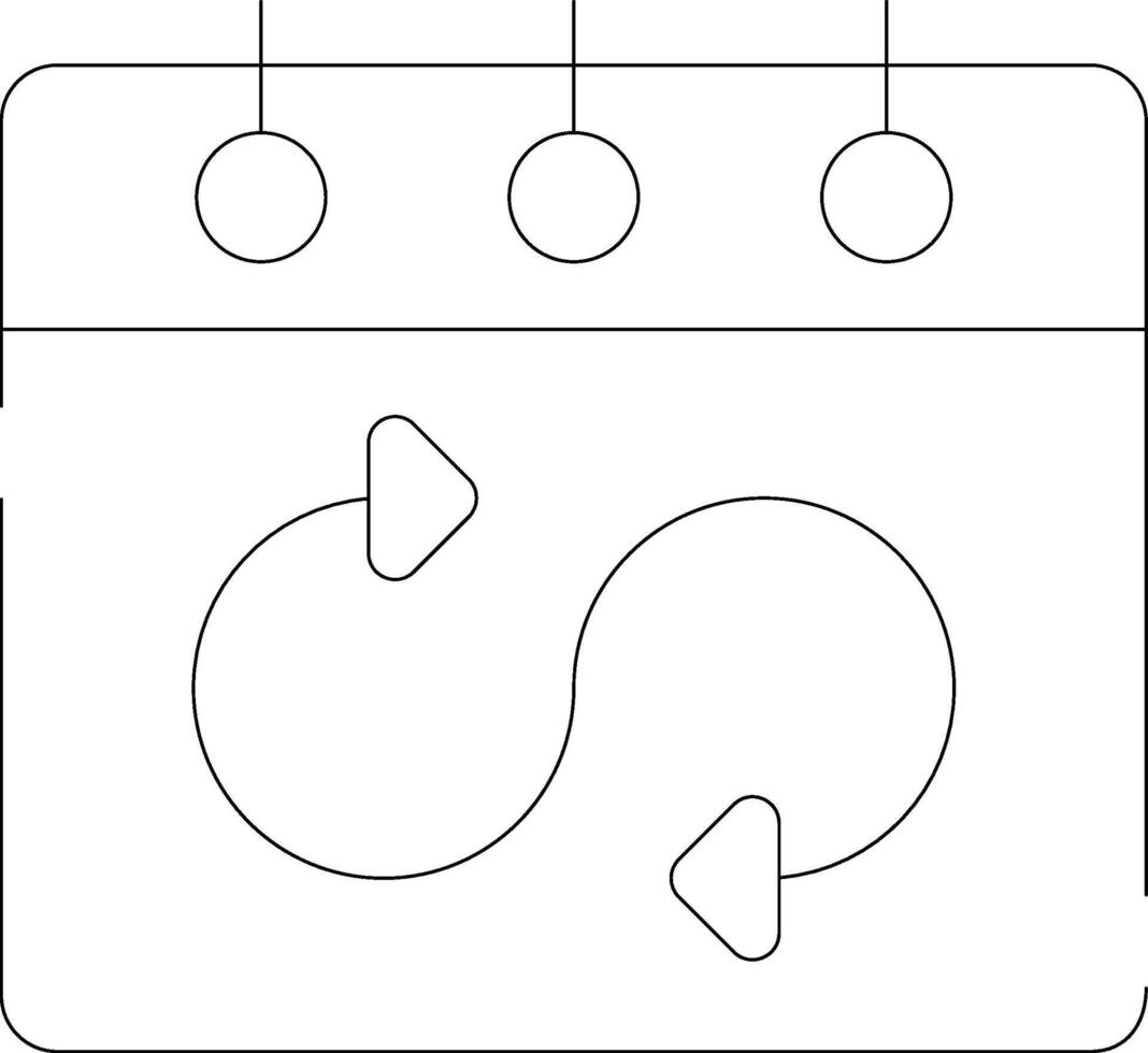 flexibel Zeitplan kreativ Symbol Design vektor