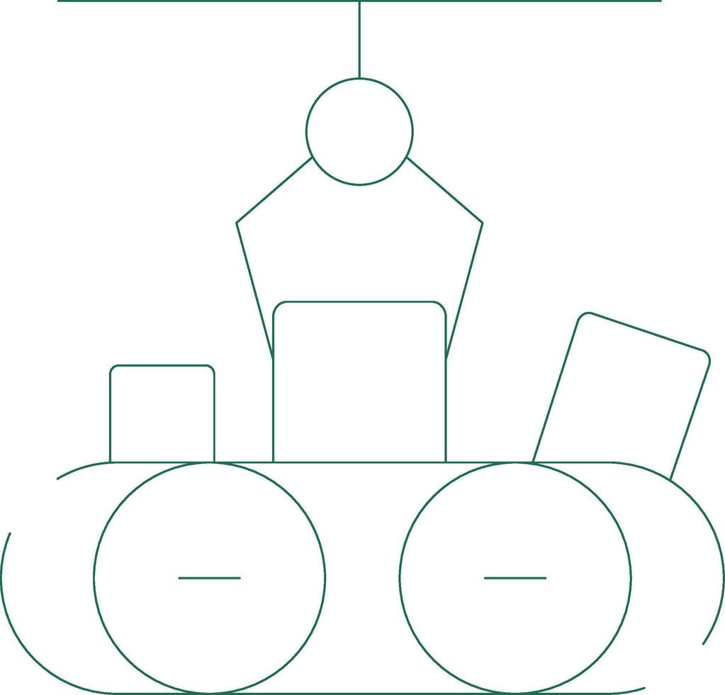 transportband robot kreativ ikon design vektor