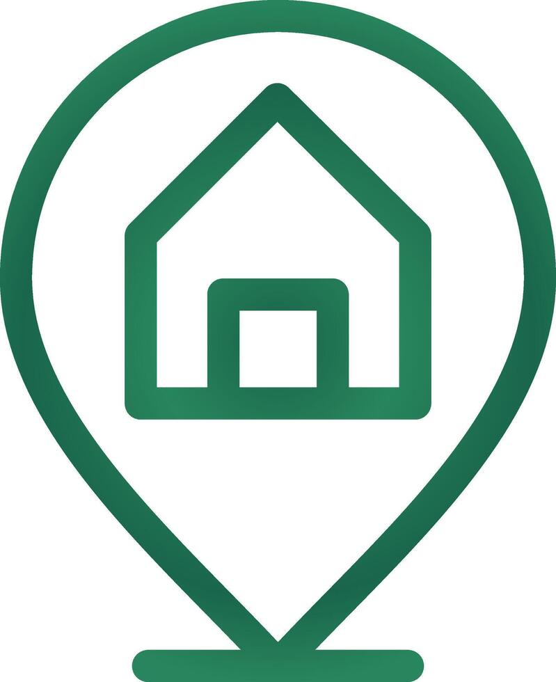 Immobilienstandort kreatives Icon-Design vektor