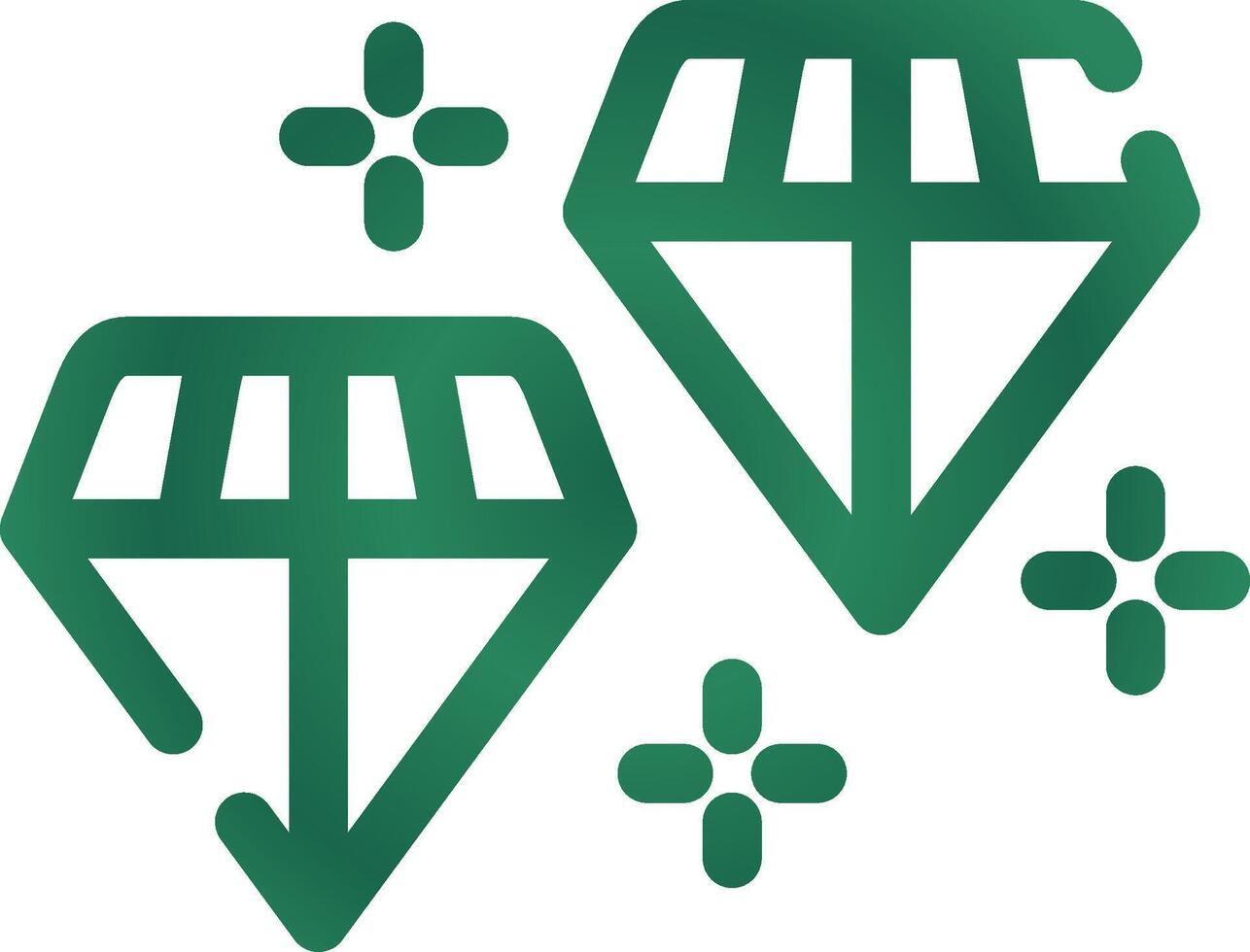 Diamanten kreativ Symbol Design vektor