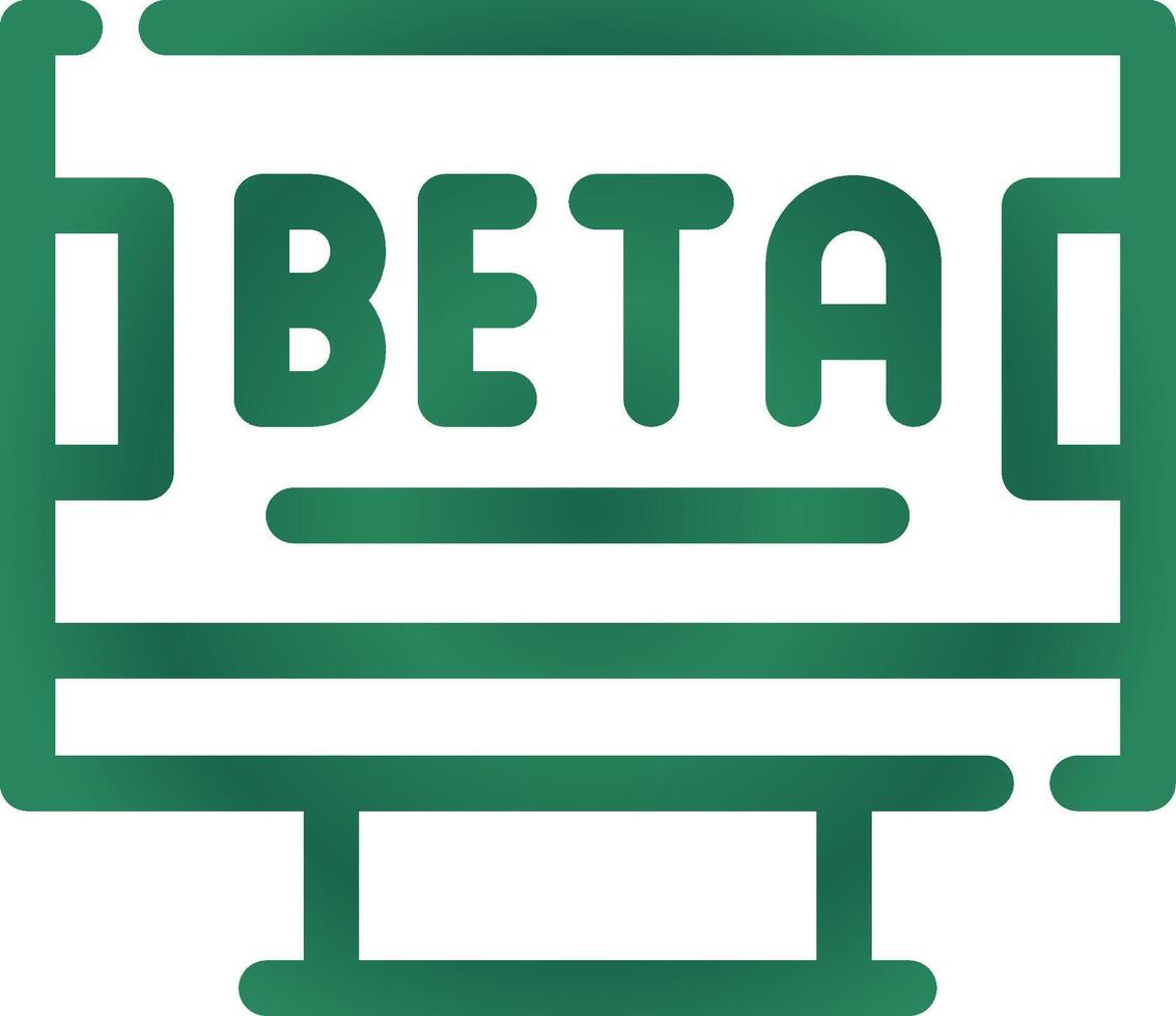 Beta kreativ Symbol Design vektor