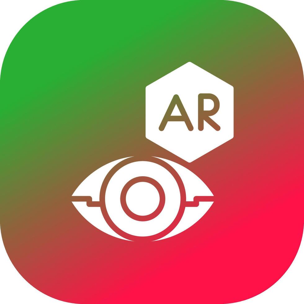 ar Kontakt Linse kreativ Symbol Design vektor