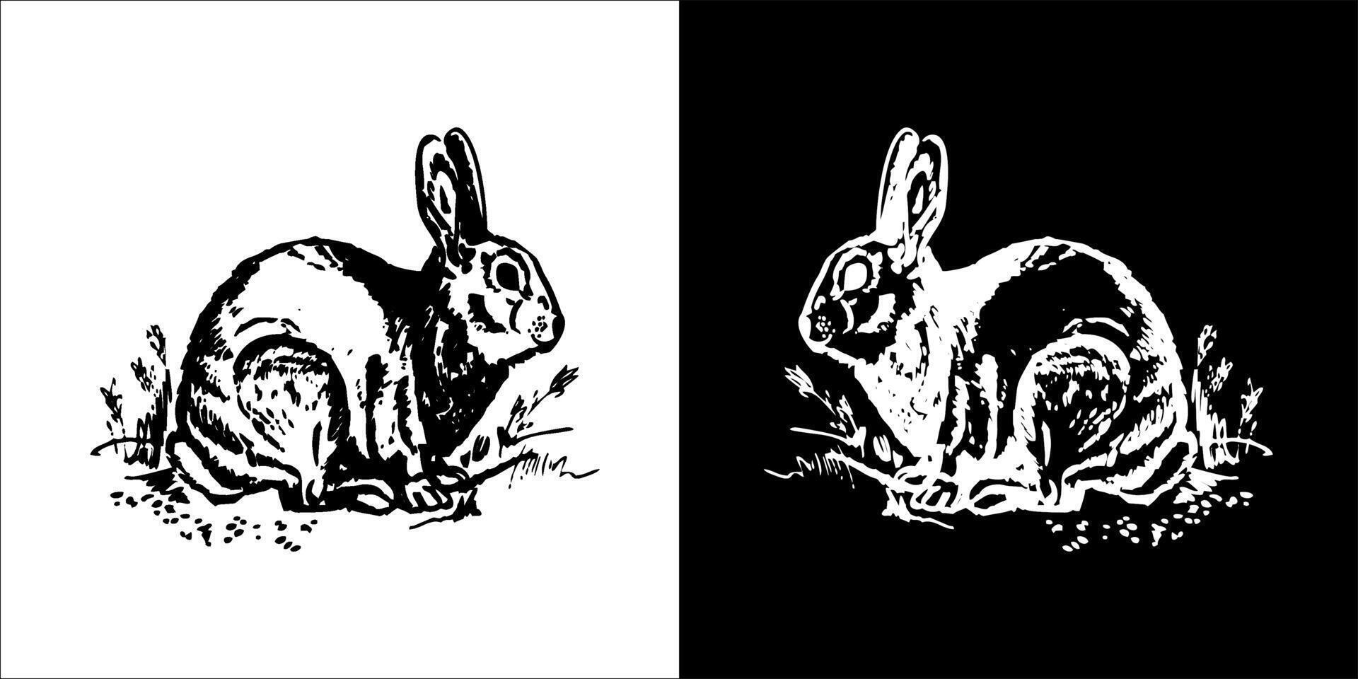 Illustration Vektor Grafik von Hase Symbol