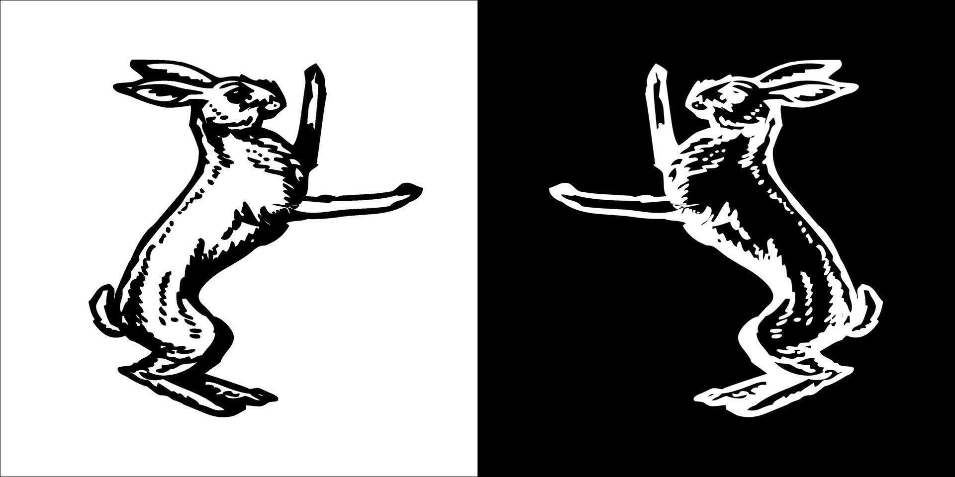 Illustration Vektor Grafik von Hase Symbol
