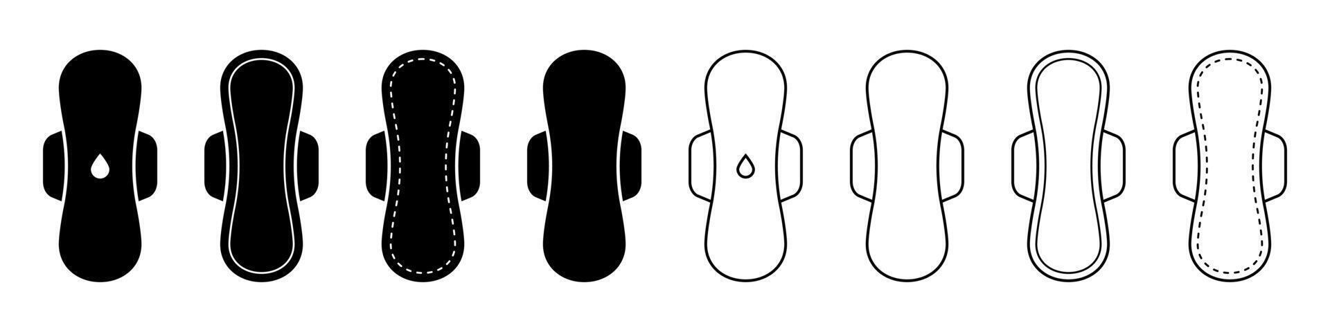 feminin hygien vaddera ikon isolerat på vit bakgrund. hygien sanitär ett släppa servett produkt symbol vektor ikon för hemsida eller mobil app.