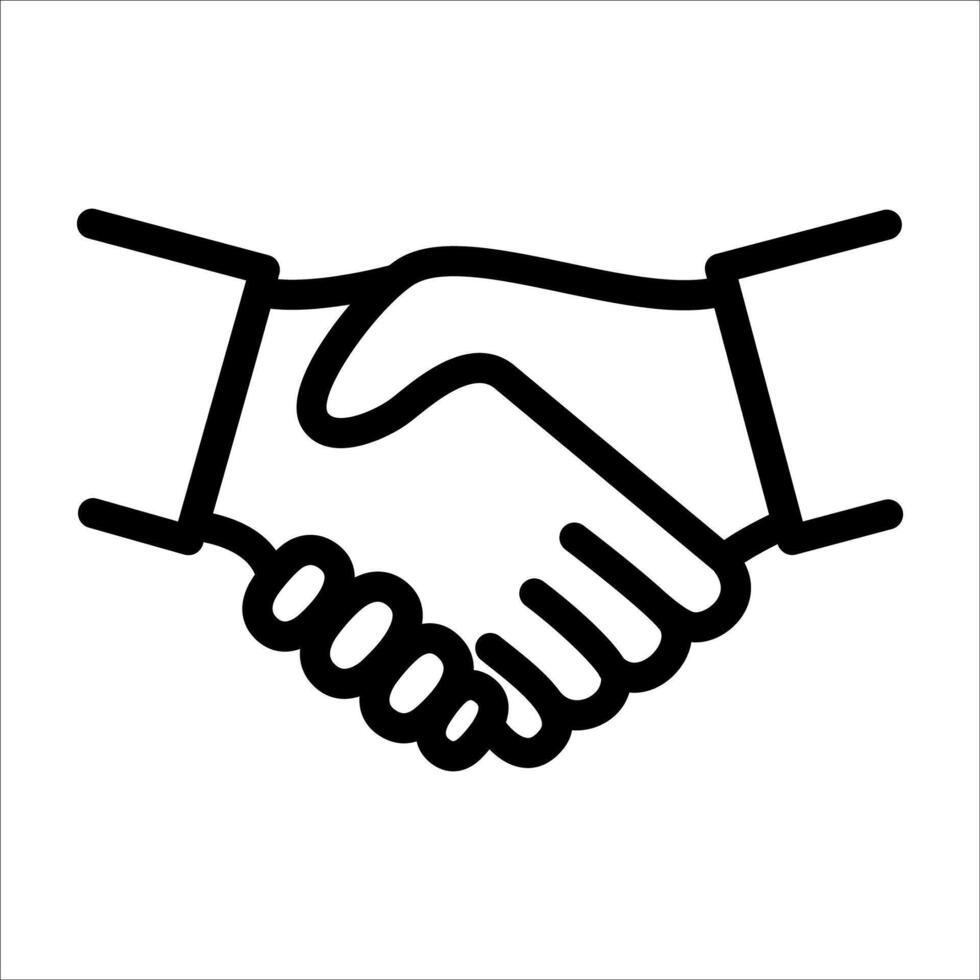 handslag ikon vektor design illustration avtal symbol
