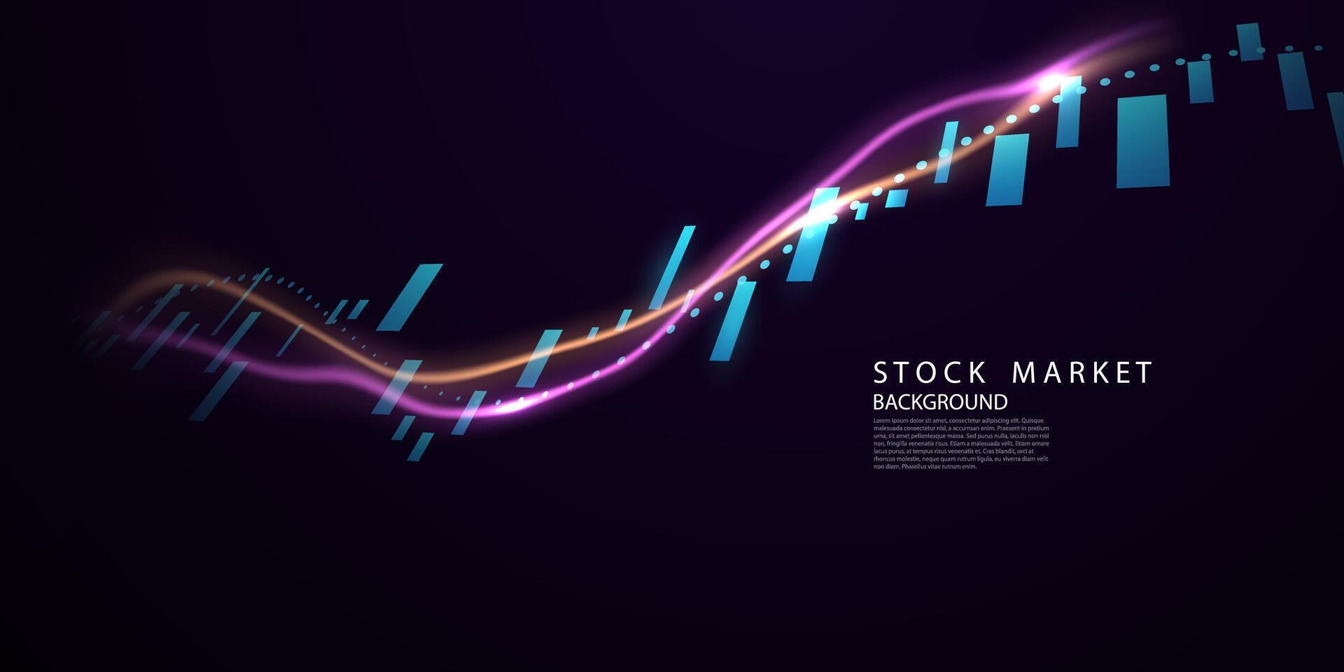 Geschäft Vektor Illustration Design Lager Markt Diagramme oder Forex Handel Diagramme zum Geschäft und Finanzen Ideen.