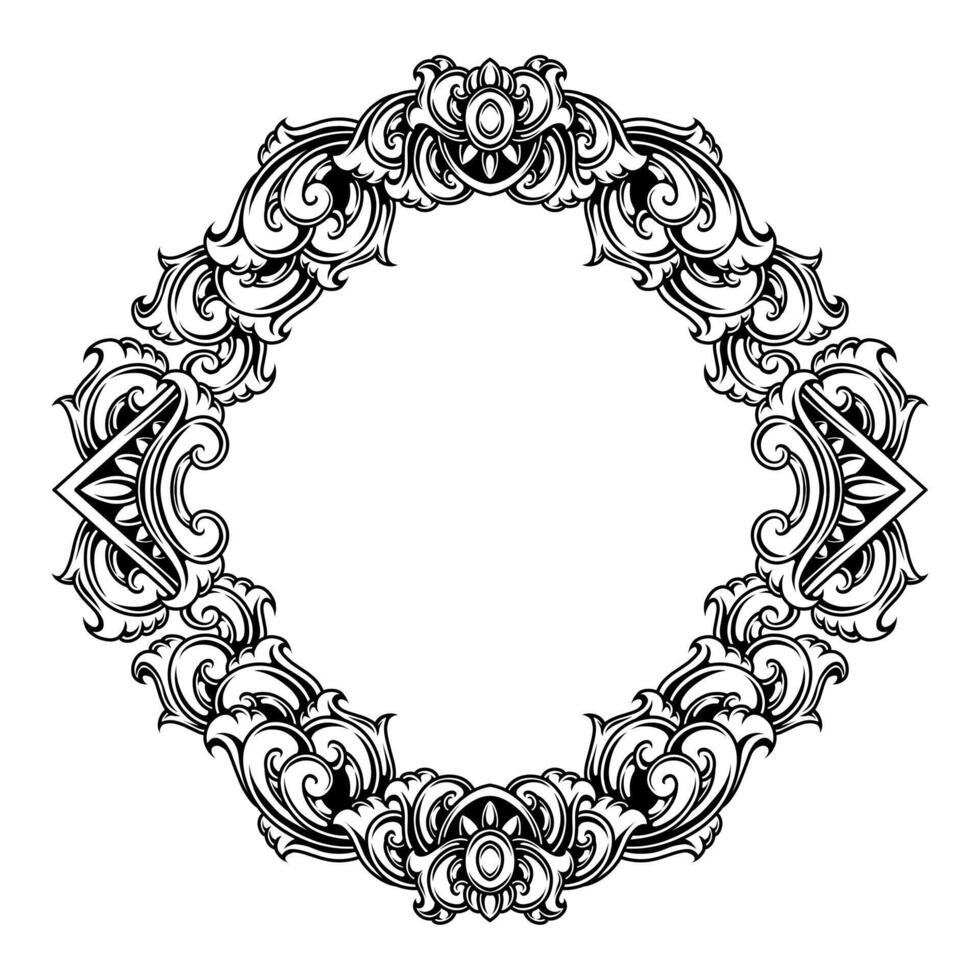 klassisch Jahrgang Ornament Rahmen vektor