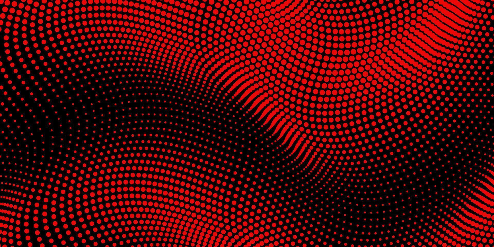 abstrakt Strudel Halbton Hintergrund mit rot und schwarz Farbe vektor