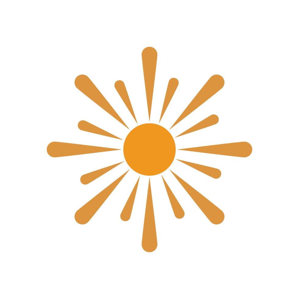 Sonne Logo Vektor Vorlage Symbol Design