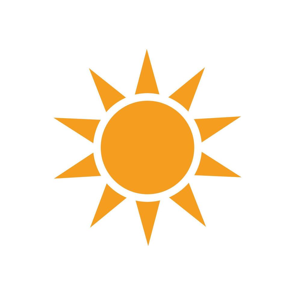 Sol logotyp vektor mall symbol design