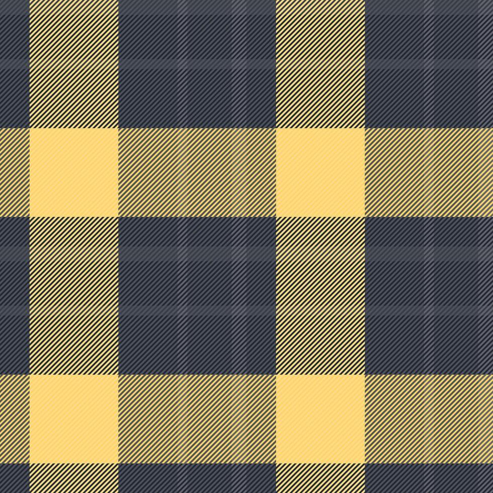 Streifen Plaid Textur Vektor, afrikanisch Stoff Muster Hintergrund. verblassen prüfen Tartan nahtlos Textil- im Bernstein und dunkel Farben. vektor