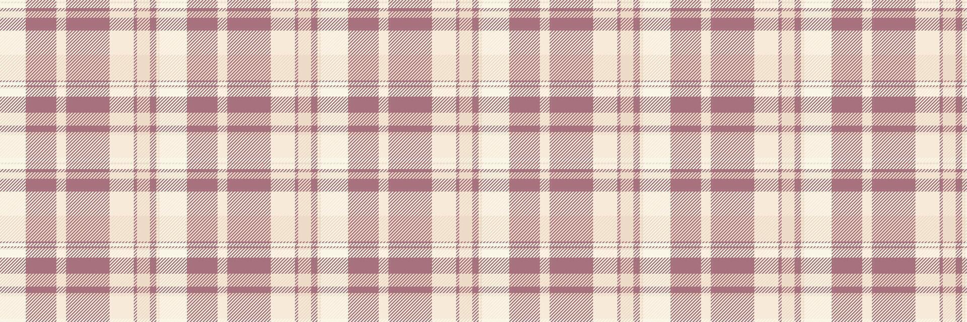 Kleid Tartan Textur nahtlos, Kreativität Muster prüfen Textil. Geschenk Stoff Plaid Hintergrund Vektor im rot und Antiquität Weiß Farben.