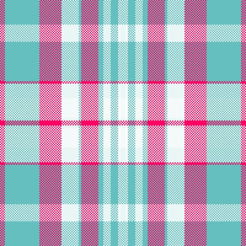 Tartan Plaid Muster von Textur Hintergrund prüfen mit ein nahtlos Stoff Vektor Textil.