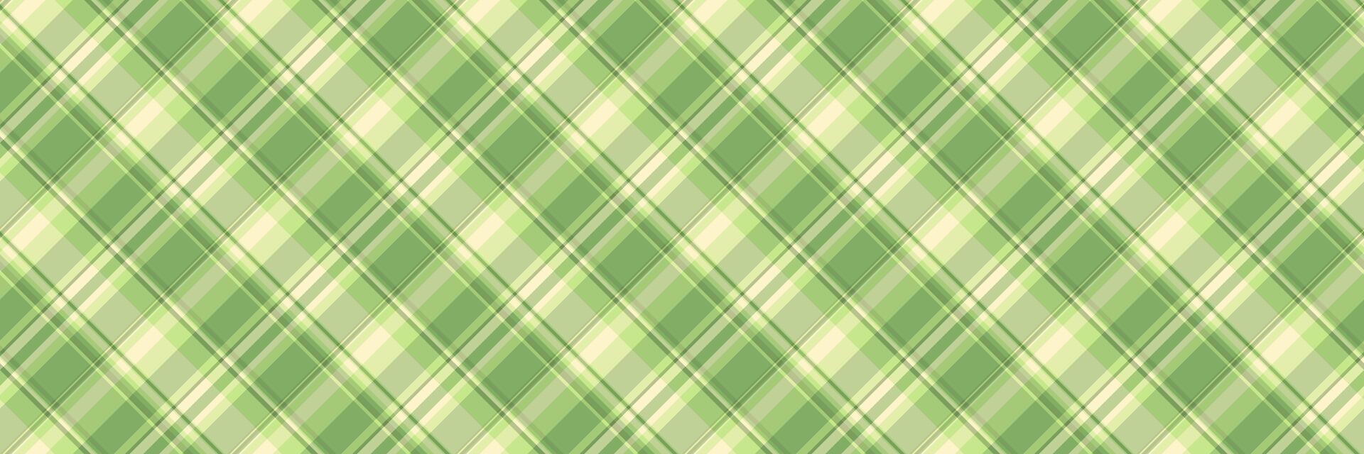twill pläd textil- tyg, händelse tartan mönster bakgrund. gammal vektor sömlös textur kolla upp i grön och ljus färger.