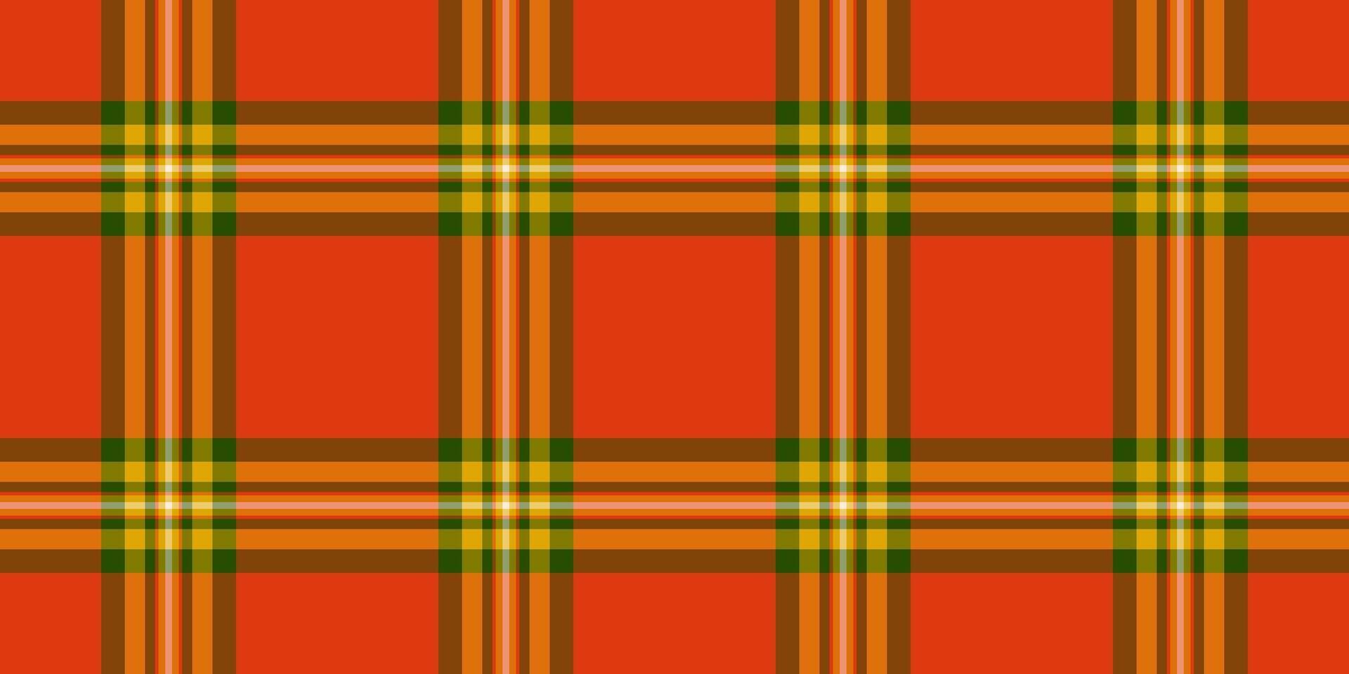 fot kolla upp bakgrund textil, avskalade tartan vektor textur. årgång sömlös mönster tyg pläd i orange och röd färger.