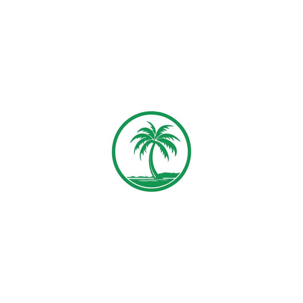 ai generiert Palme Baum Hipster Jahrgang Logo Vektor Symbol Illustration