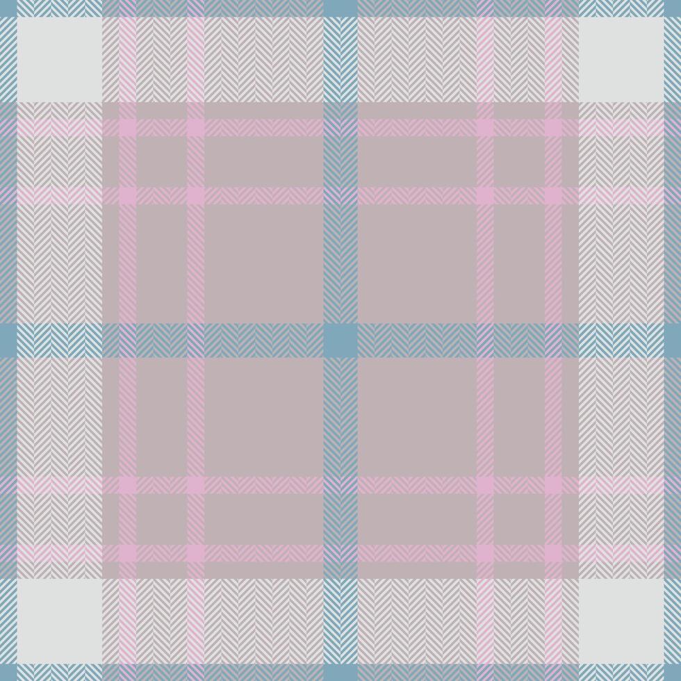 pläd kolla upp mönster i rosa. sömlös tyg textur. tartan textil- skriva ut. vektor