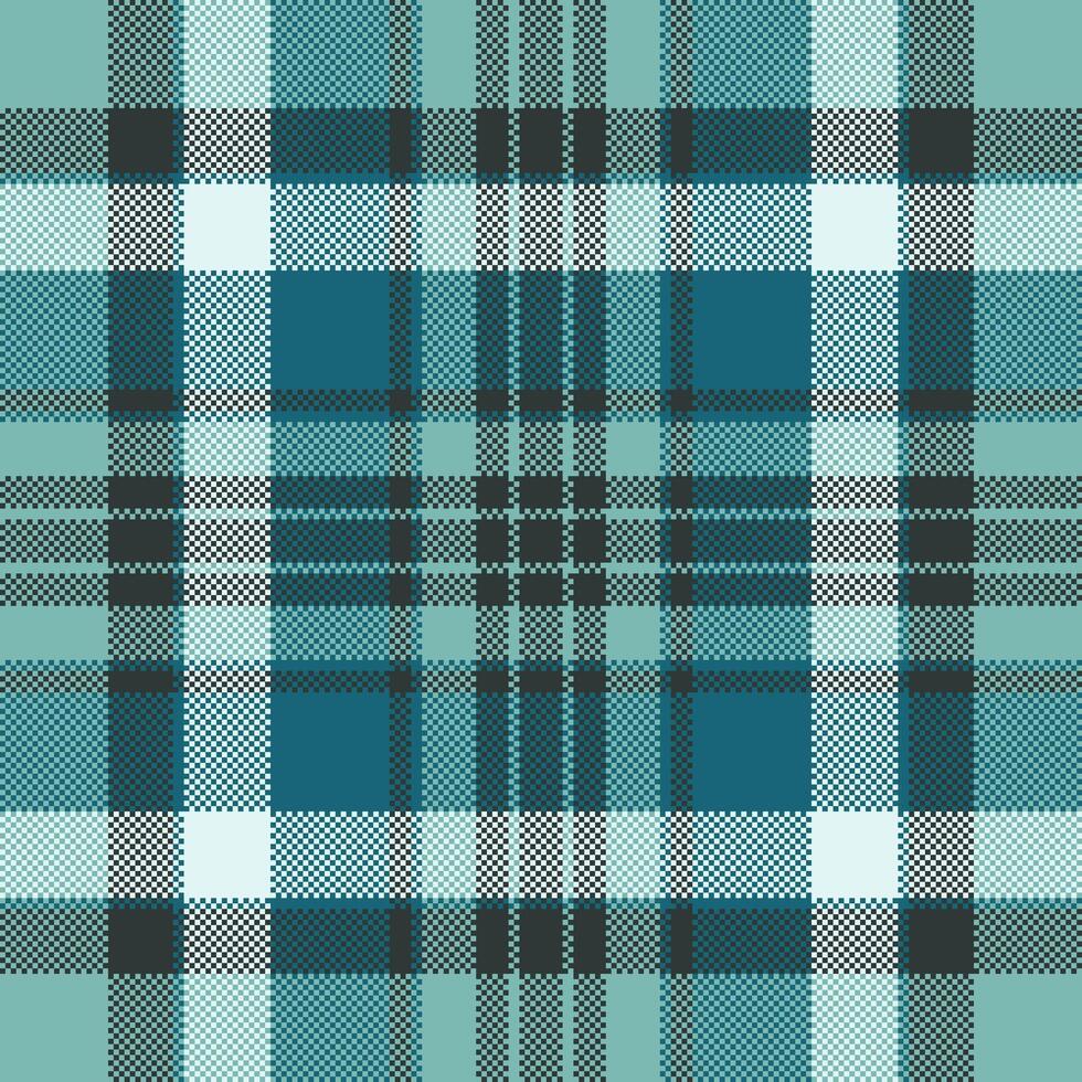 Plaid Muster Textur von Tartan Stoff Textil- mit ein Vektor Hintergrund nahtlos überprüfen.