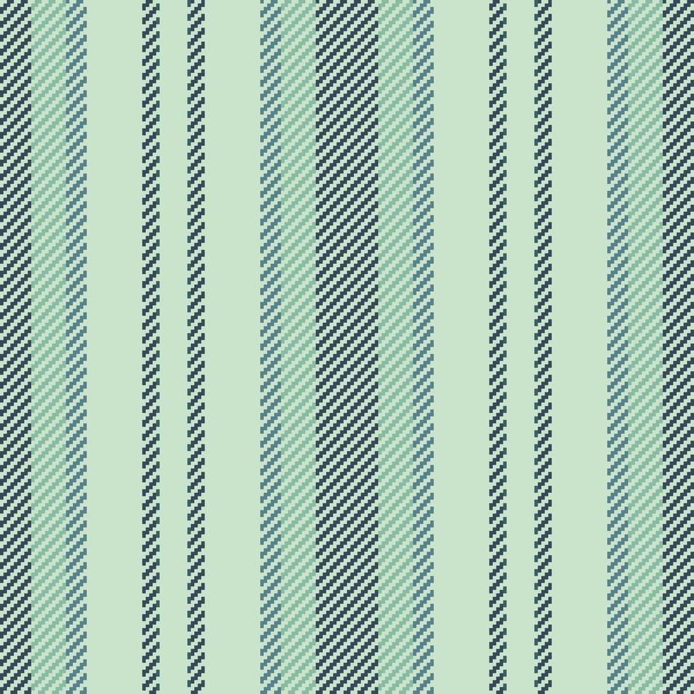 Geometrie Vektor Textur Streifen, Schaffung Textil- Hintergrund nahtlos. werfen Muster Vertikale Linien Stoff im Licht und cyan Farben.