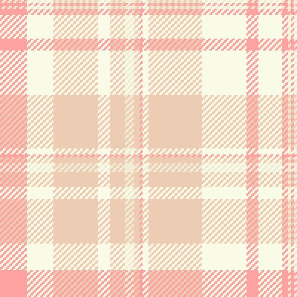 Hintergrund Vektor nahtlos von Textil- Muster prüfen mit ein Stoff Tartan Textur Plaid.