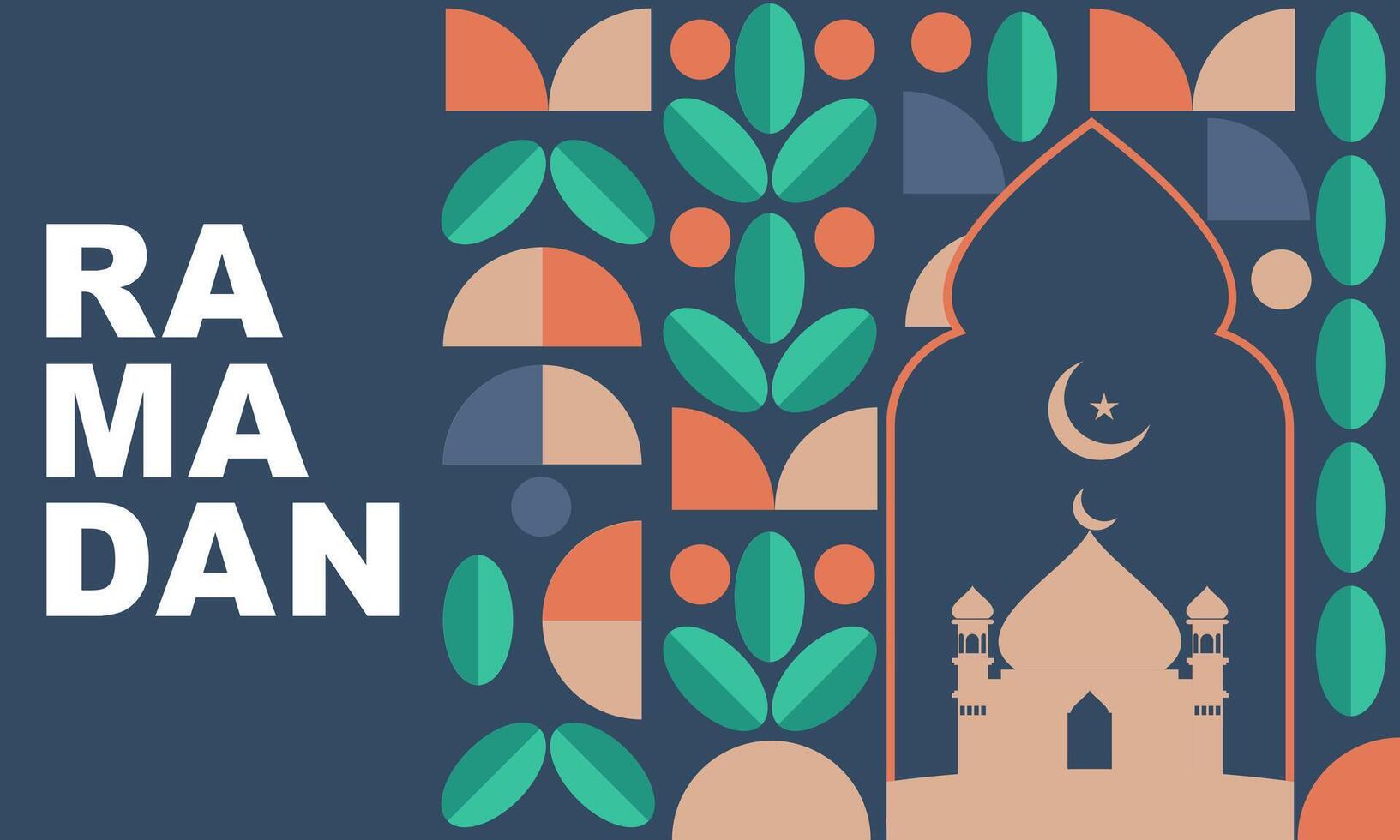 ramadan kareem. islamic hälsning kort mall med ramadan för tapet design vektor