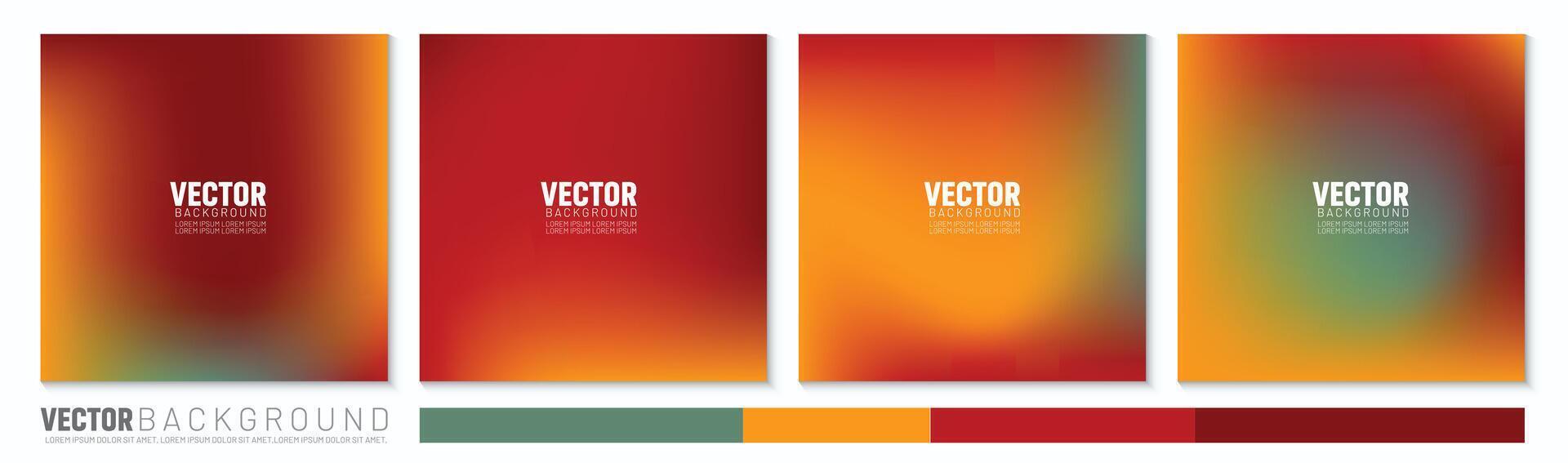 blaugrün, orange, Rot, kastanienbraun, Jahrgang, Hochzeit Gradient Hintergrund Farbe vektor