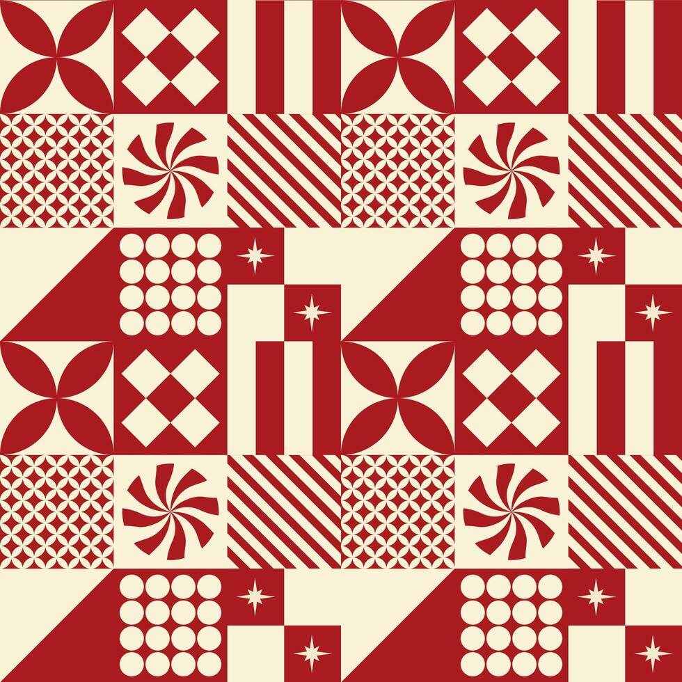 dekorativ Neu Jahr und Weihnachten Design Muster drucken vektor