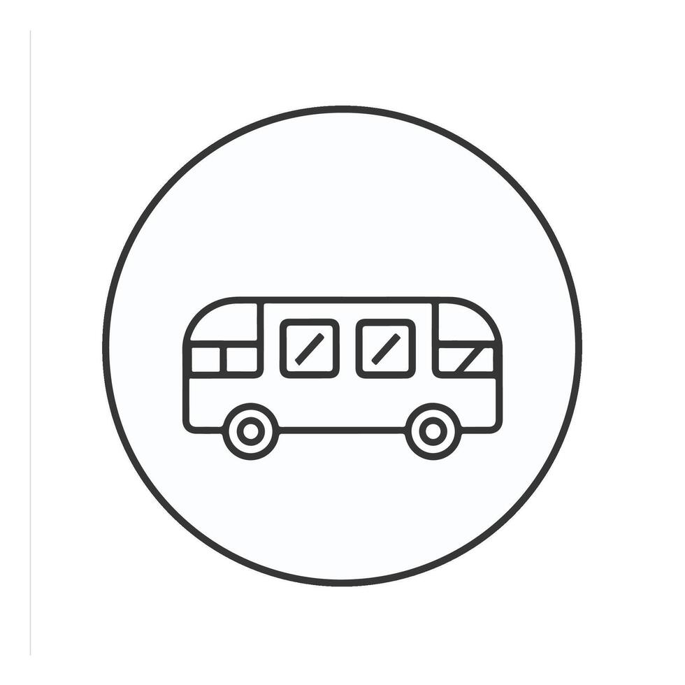 Transport Symbol, einfach Linie Symbol vektor