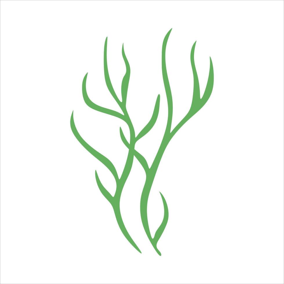 Algen Pflanze abstrakt Vektor Element