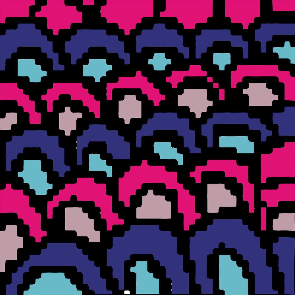 Fisch Rahmen Pixel Kunst Hintergrund. das Illustration ist geeignet zu verwenden Tier Pixel Kunst Hintergrund und Hintergrund. vektor