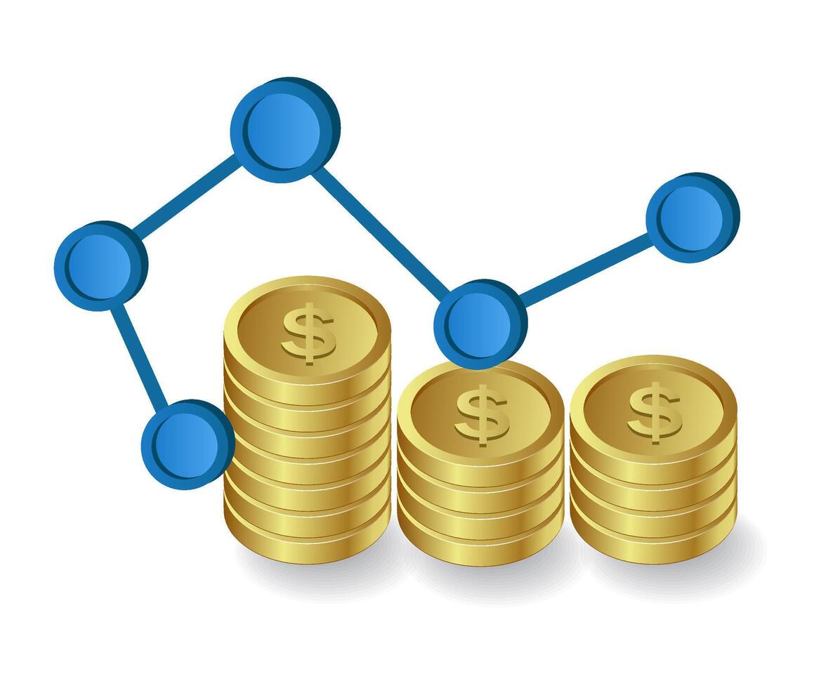 företag finansiell analytiker platt isometrisk 3d illustration vektor