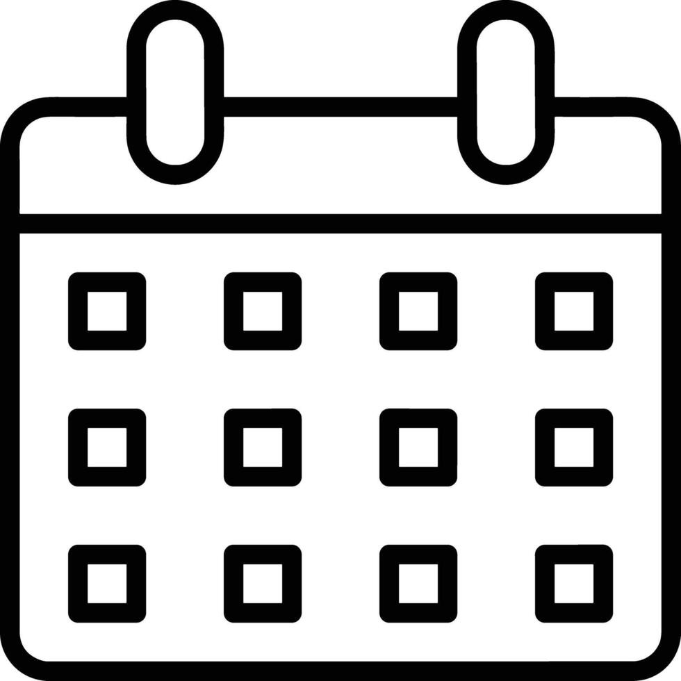 kalender schema ikon symbol vektor bild. illustration av de modern utnämning påminnelse dagordning symbol grafisk design bild