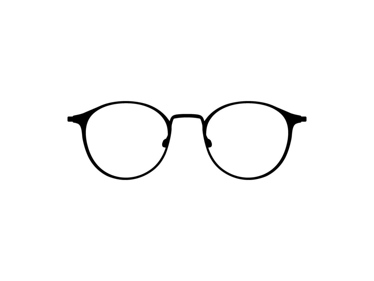 öga glasögon silhuett, piktogram, främre se, platt stil, kan använda sig av för logotyp gram, appar, konst illustration, mall för avatar profil bild, hemsida, eller grafisk design element. vektor illustration