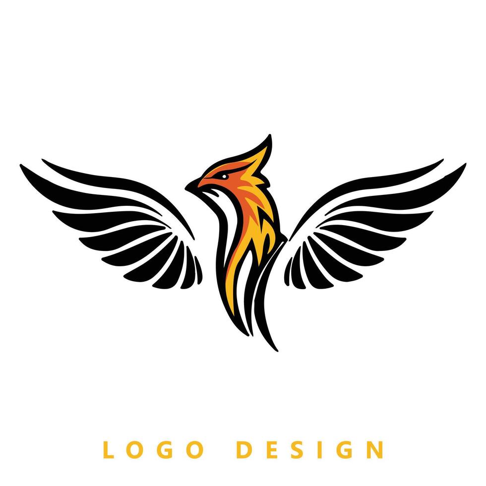 Vogel Logo Design kostenlos vektor