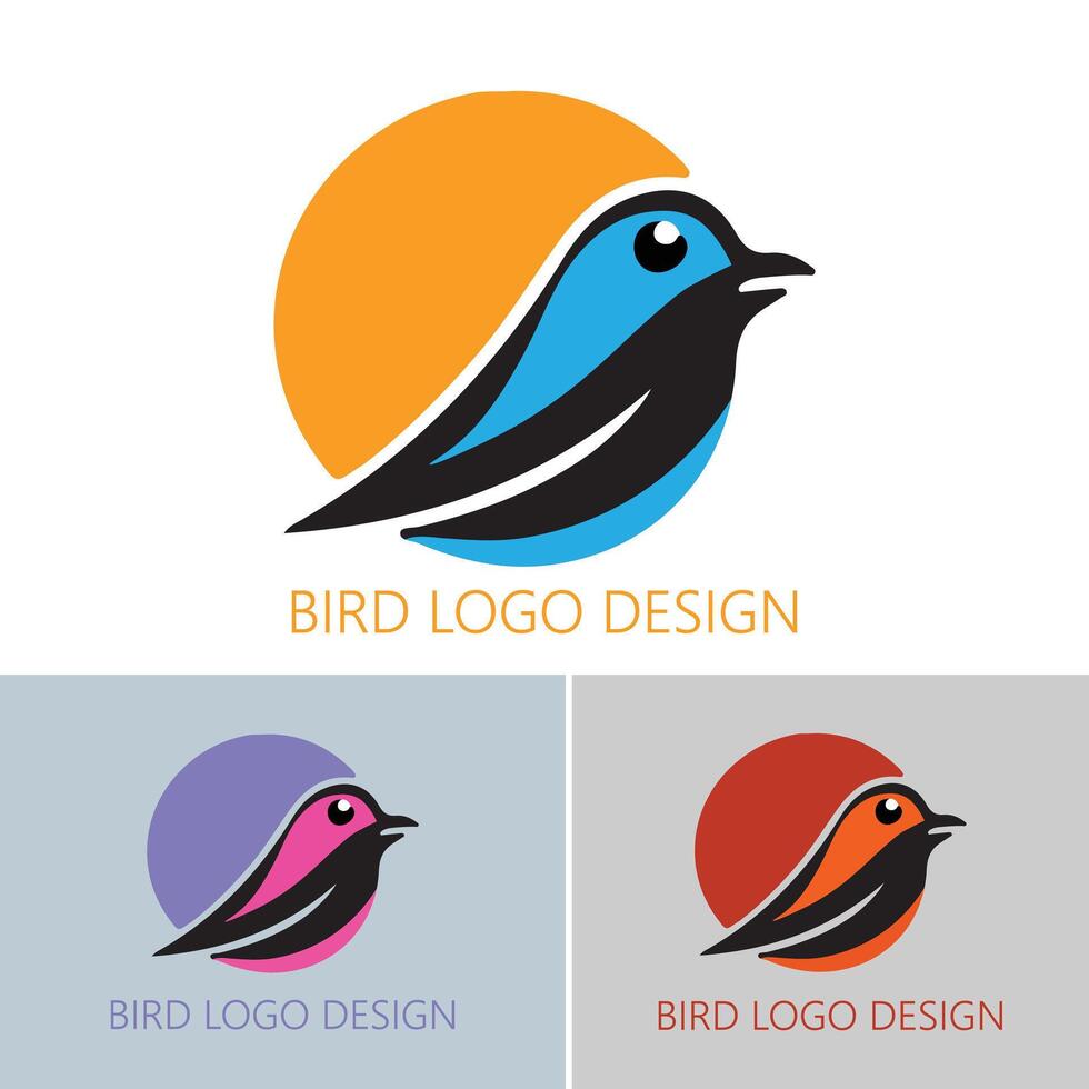 Vogel-Logo-Design kostenloser Download vektor