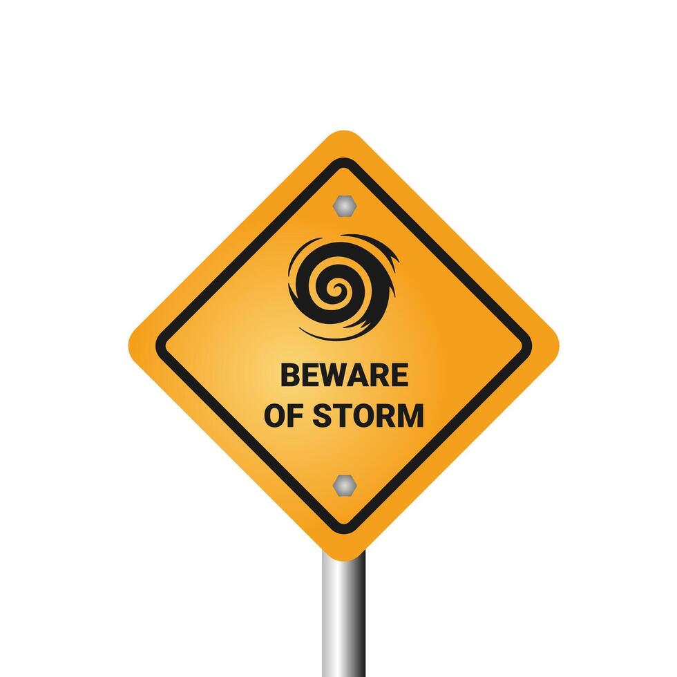 storm varning tecken styrelse design vektor