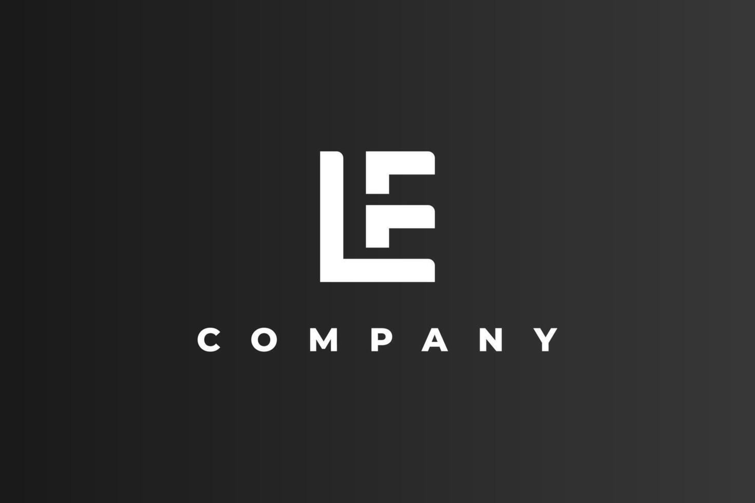 Brief l e Monogramm modern Logo vektor